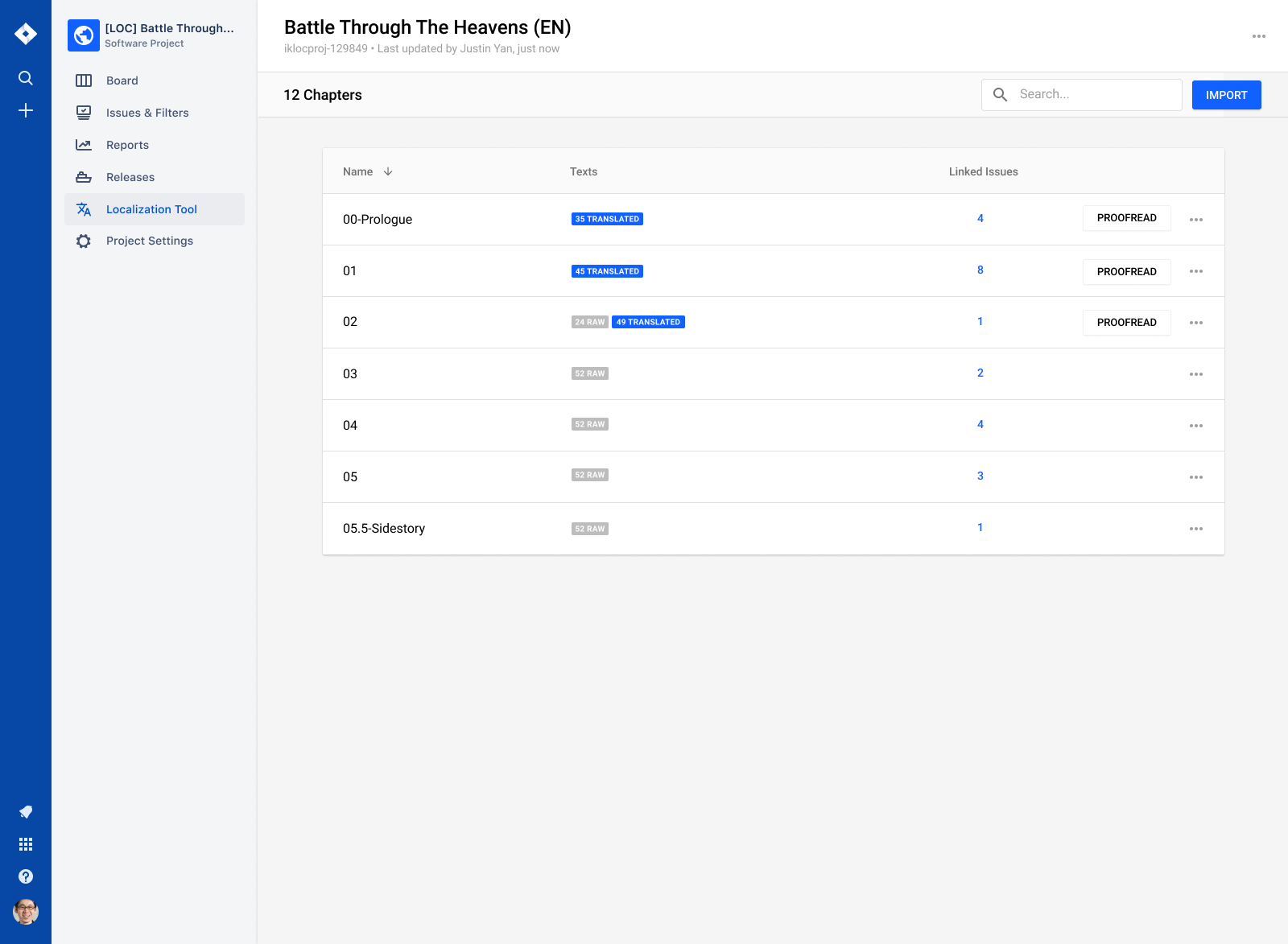 Jira App - Localization Project